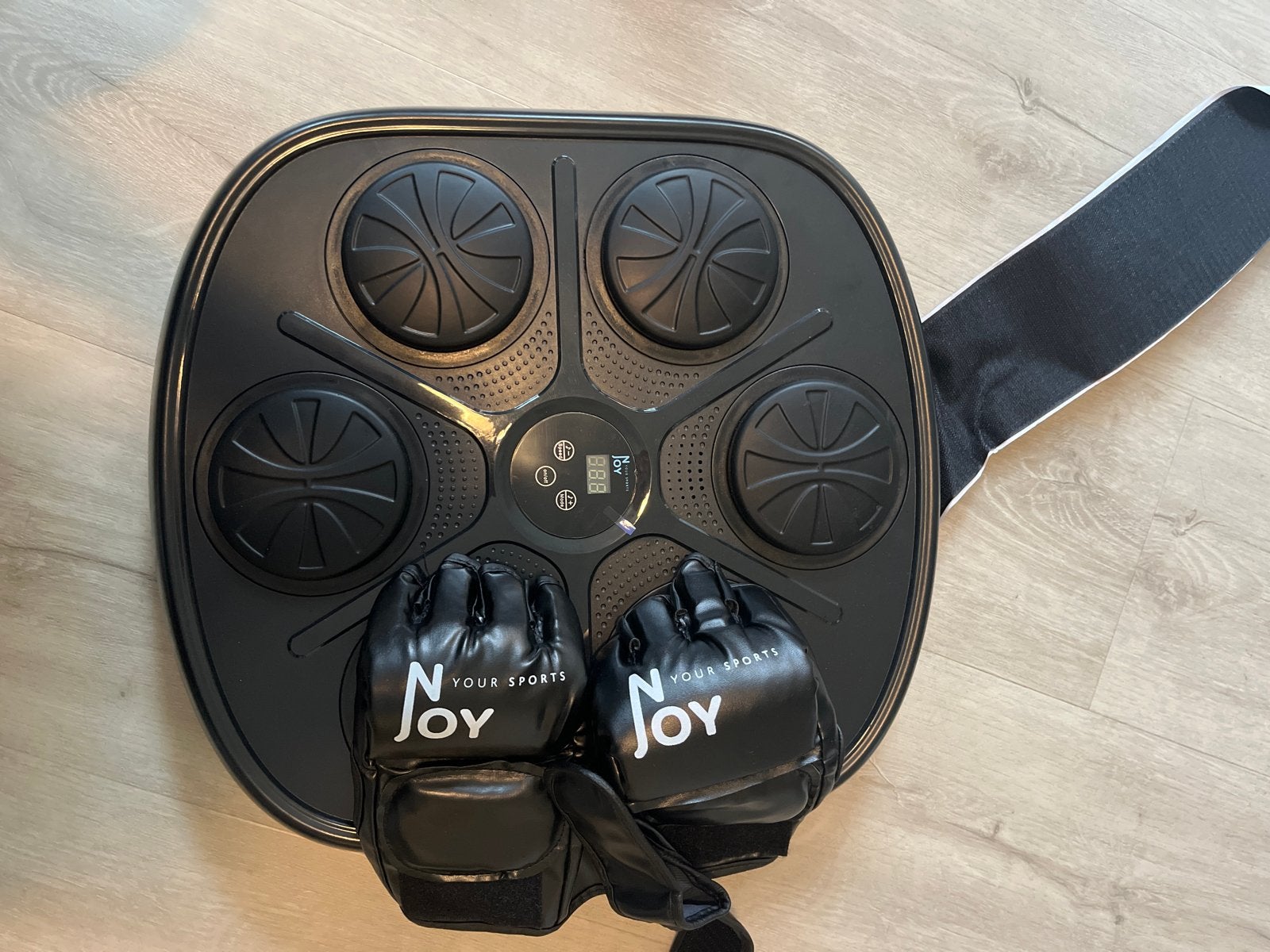 NJOY Boks Machine met Licht, Geluid en Muziek, Sport en Fitness, Ophalen of Verzenden, Gebruikt, Boks-accessoire