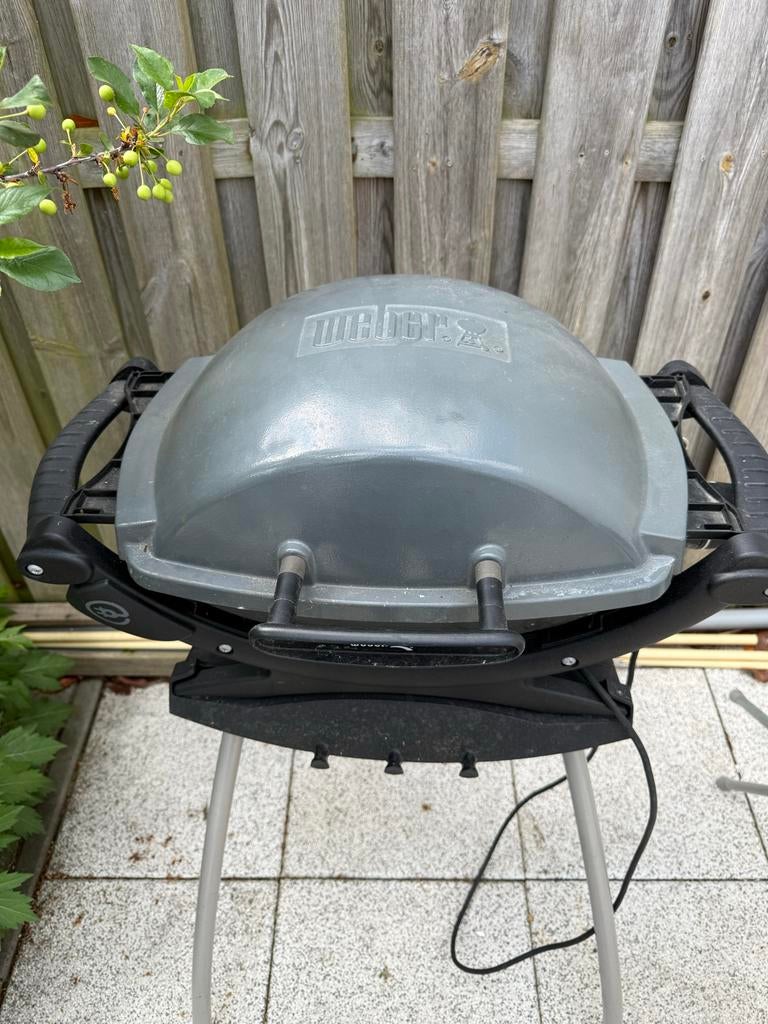 Complete Elektrische Weber BBQ - Gebruikt, Tuin en Terras, Elektrische barbecues, Ophalen, Zo goed als nieuw