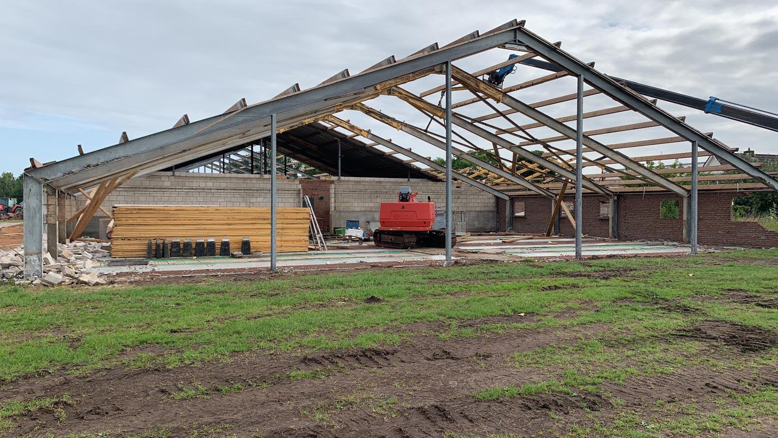 Stalen spanten. Staalconstructie., Doe-het-zelf en Verbouw, Metalen, Ophalen of Verzenden