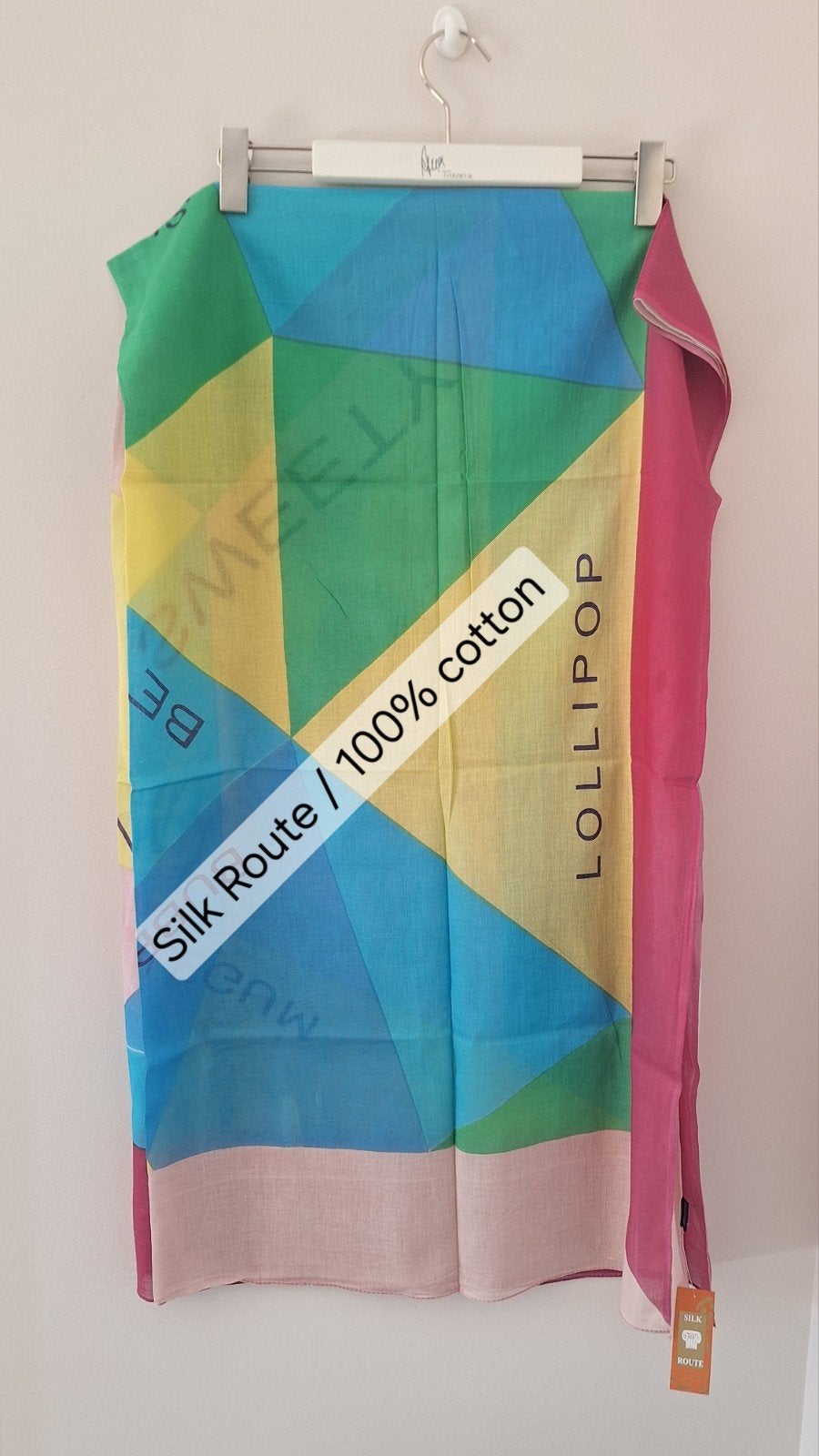 Kleurrijke luchtige pareo / sjaal van Silk Route 100% katoen, Nieuw, Ophalen of Verzenden, Sjaal, Maat 46/48 (XL) of groter