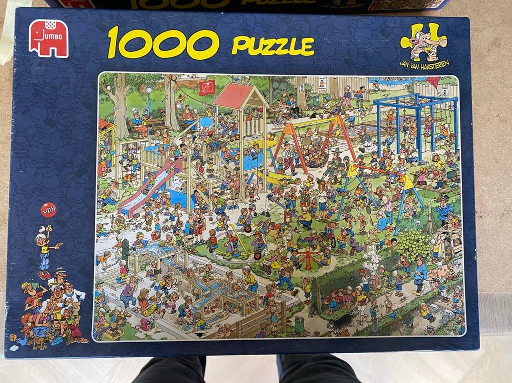 Jan van Haasteren - De Speeltuin - 1000 stukjes, Ophalen of Verzenden, 500 t/m 1500 stukjes, Zo goed als nieuw
