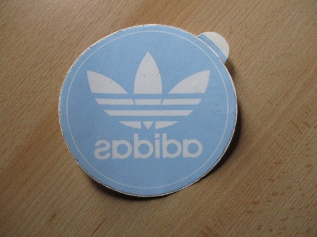 Adidas raamsticker Logo 12cm, Ophalen of Verzenden, Zo goed als nieuw, Bedrijf of Vereniging
