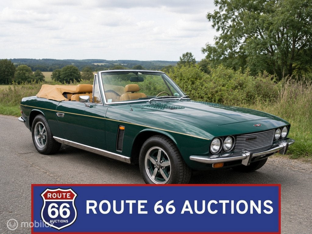 Jensen Interceptor Mk3 Cabriolet | 1974 | Route 66 Auctions, Auto's, Oldtimers, Overige merken, Overige carrosserieën, Zwart, Bedrijf