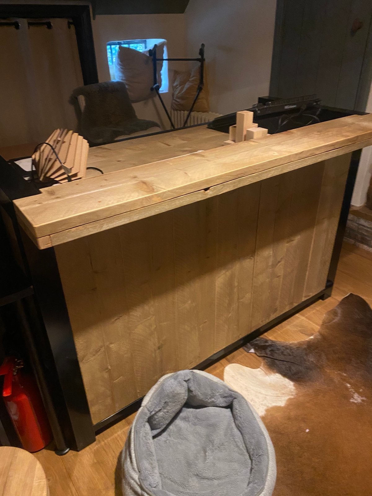 Staantafel stijgerhout, Ophalen, Gebruikt