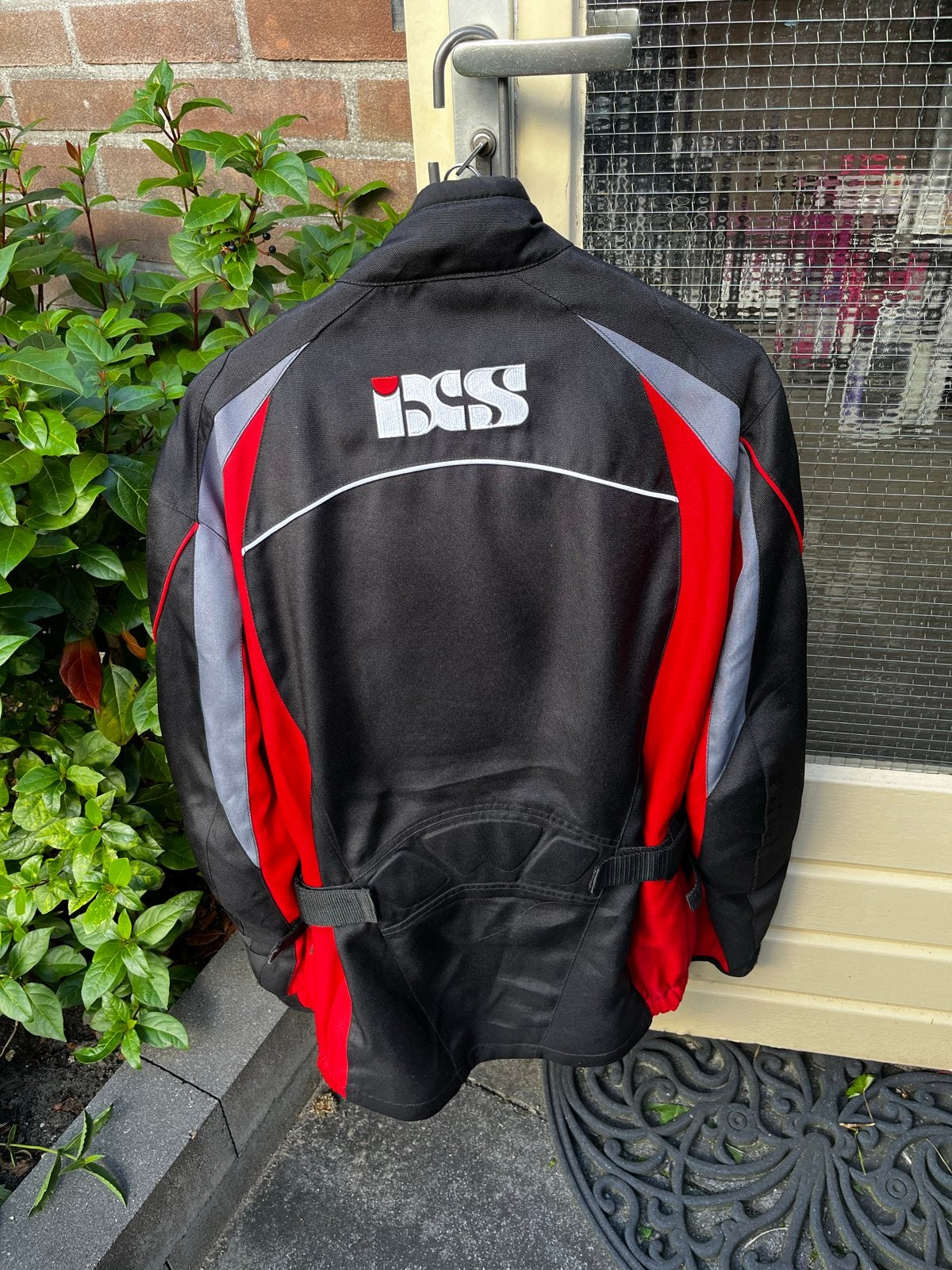 Dames motorjas maat S- Zwart/Rood/Grijs, Motoren, Ophalen, Tweedehands, Dames, Jas | textiel