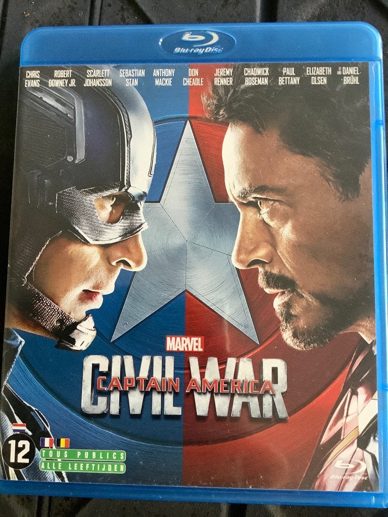 Marvel Civil War Captain America Blu-ray, Cd's en Dvd's, Ophalen of Verzenden, Zo goed als nieuw, Actie