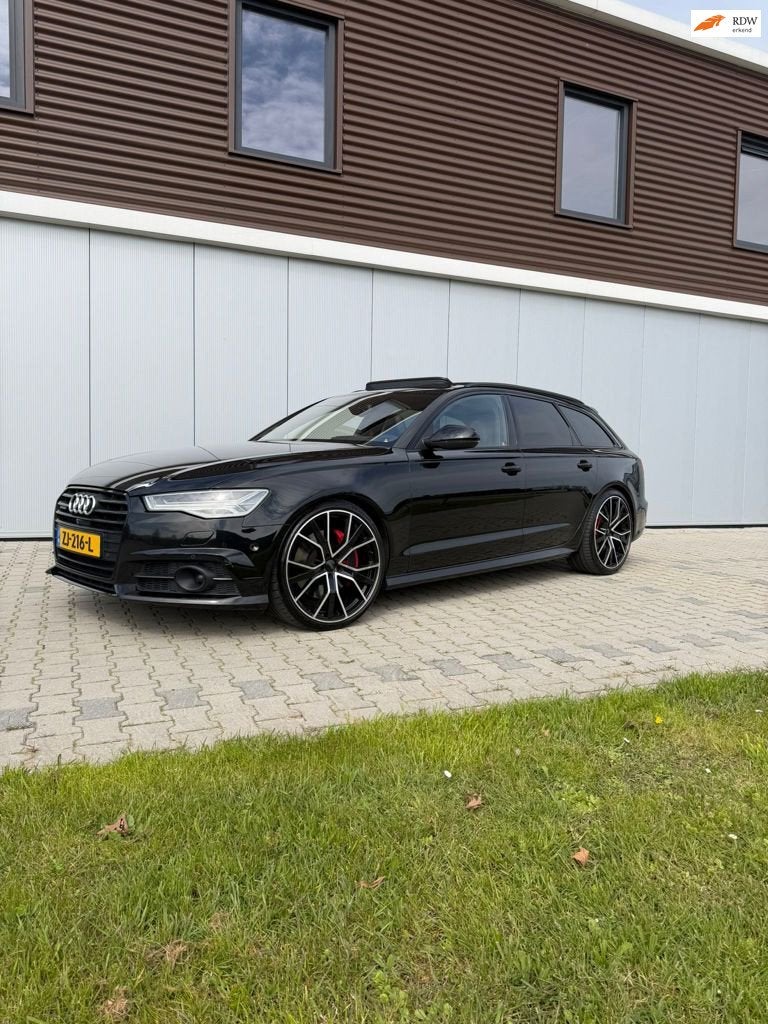 Audi A6 Avant 3.0 TDI BiT quattro Competition Carbon Full op, Auto's, Audi, Gebruikt, Zwart, Diesel, Parkeerassistent