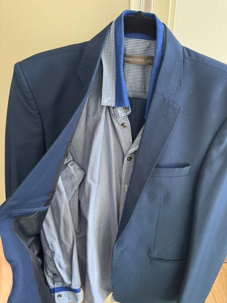Complete herenpakken te koop MOET SNEL WEG, Ophalen of Verzenden, Zo goed als nieuw, Blauw