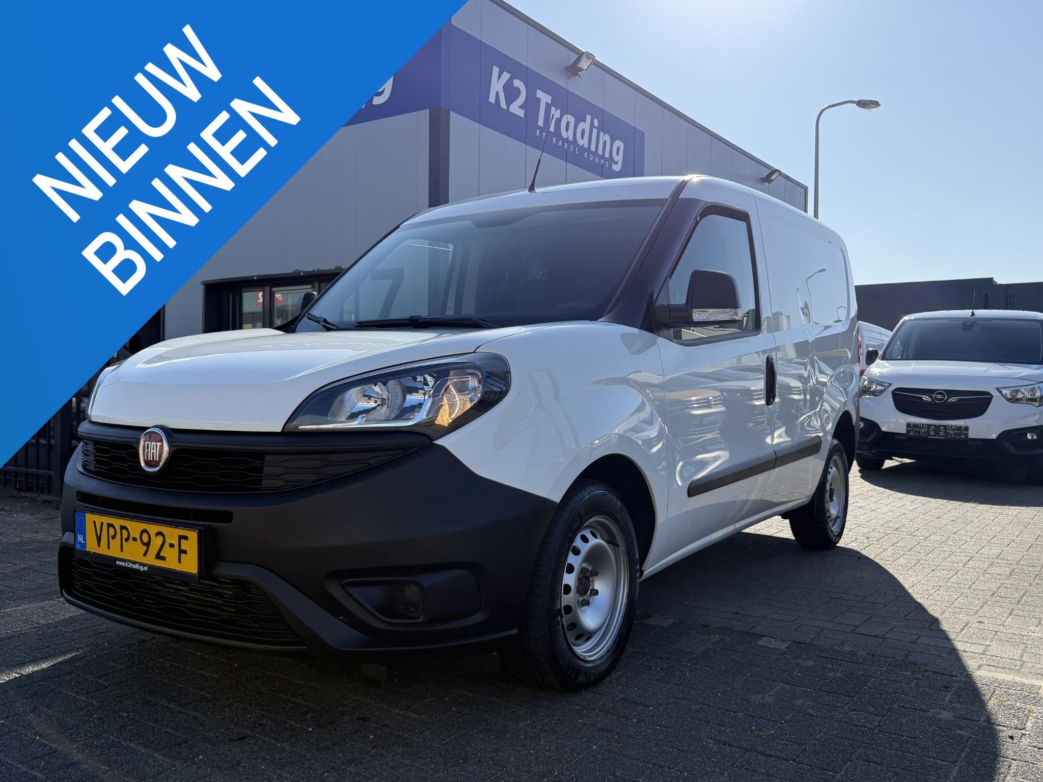 Fiat Doblò Cargo 1.6 MJ L1H1 S Basis, Voorwielaandrijving, Stof, Euro 6, Wit