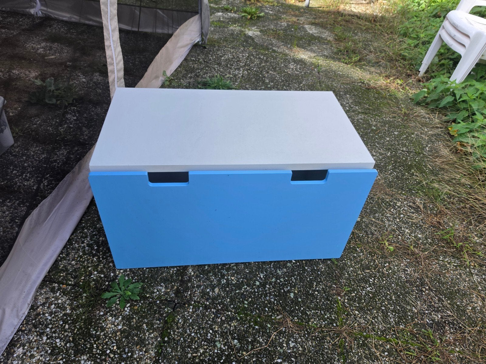 2 IKEA bureautjes met speelkleed - Z.g.a.n. & gebruikt, Ophalen, Zo goed als nieuw, Tafel