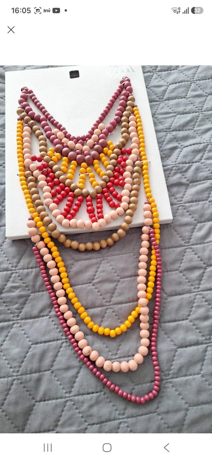 Zara Houten Kralen Ketting - Nieuw met label, Sieraden, Tassen en Uiterlijk, Kettingen, Ophalen of Verzenden, Nieuw, Overige kleuren