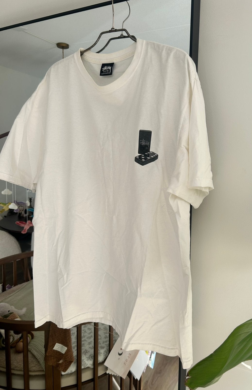 Stussy t-shirt wit, Ophalen of Verzenden, Gedragen, Maat 56/58 (XL), Wit