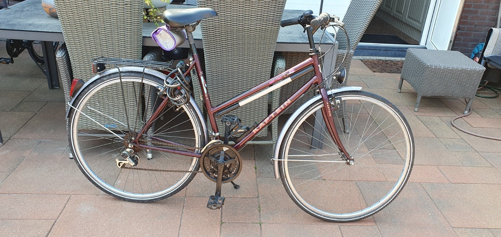 Degelijke Damesfiets Kaptein Barracuda 28 inch, 54 cm, Fietsen en Brommers, Velgrem, Versnellingen, Ophalen, Overige merken