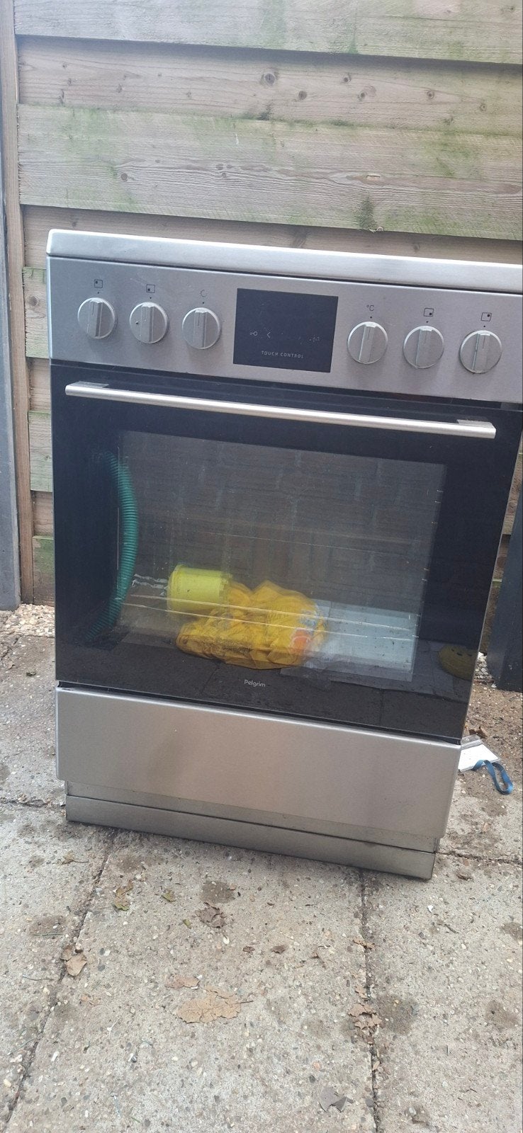 Inductie kookplaat met oven - Pelgrim, Ophalen, Gebruikt, 60 cm of meer, 4 kookzones