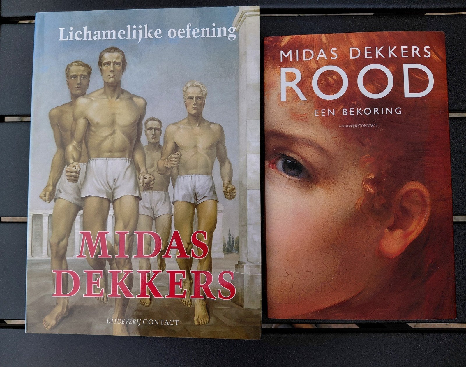 Midas Dekkers - Lichaamelijke Oefening & Rood (2 boeken), Boeken, Ophalen of Verzenden, Zo goed als nieuw, Midas Dekkers, Wetenschap