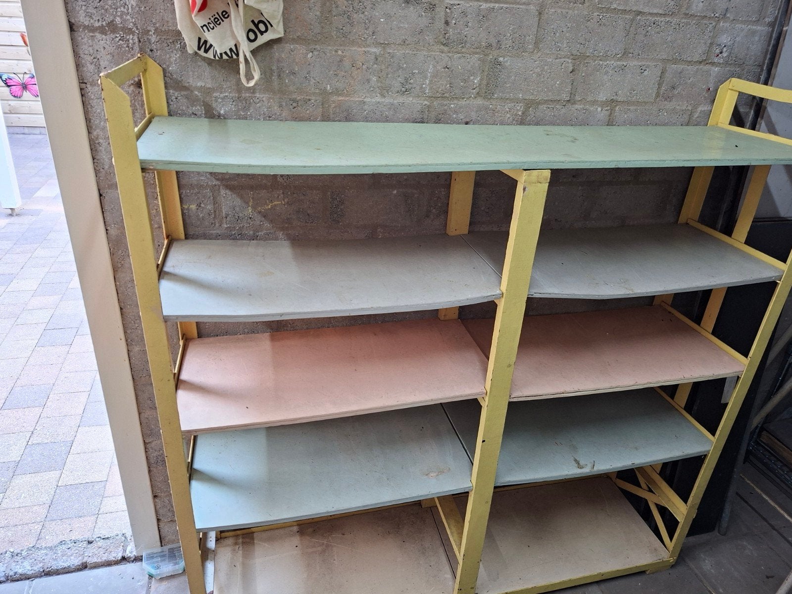 Rek met Gekleurde Planken - 130x130x34 cm, Ophalen, Gebruikt