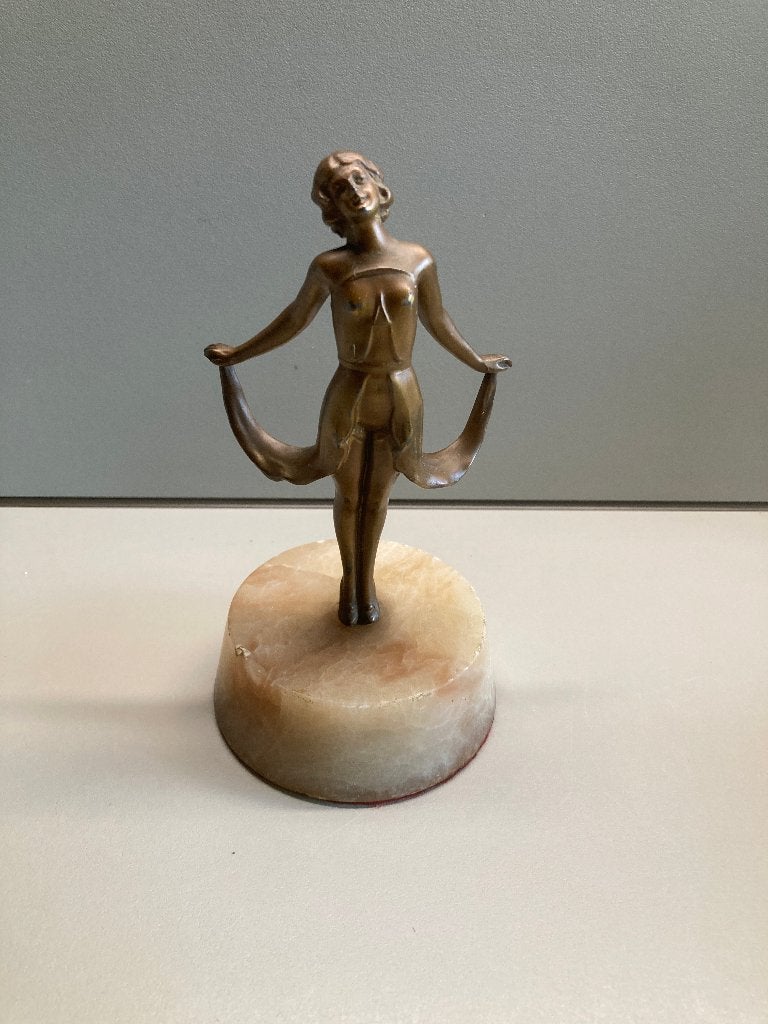 beeld art deco danseres jaren 20 / 30, Ophalen of Verzenden