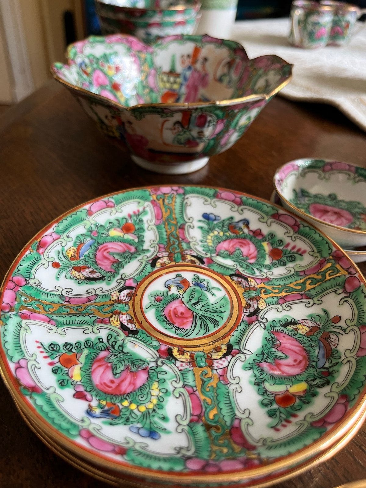 Chinees porseleinen servies, Ophalen