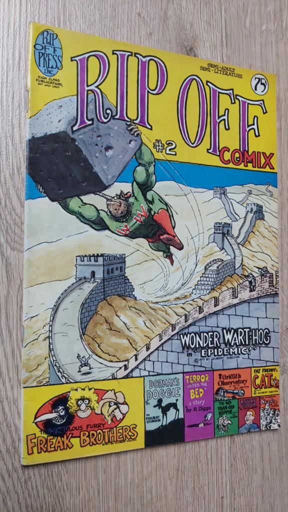 Rip Off Comix #2 -, Eén stripboek, Ophalen of Verzenden, Gelezen, Gilbert Shelton