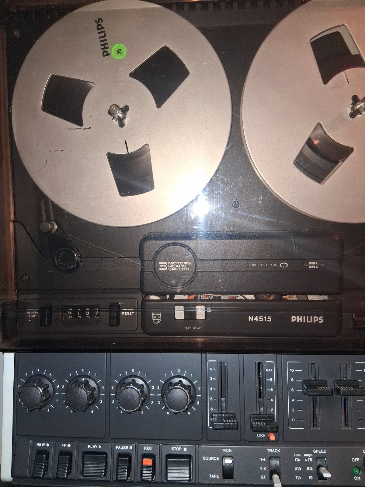 Philips N4515, Ophalen, Bandrecorder, Met banden