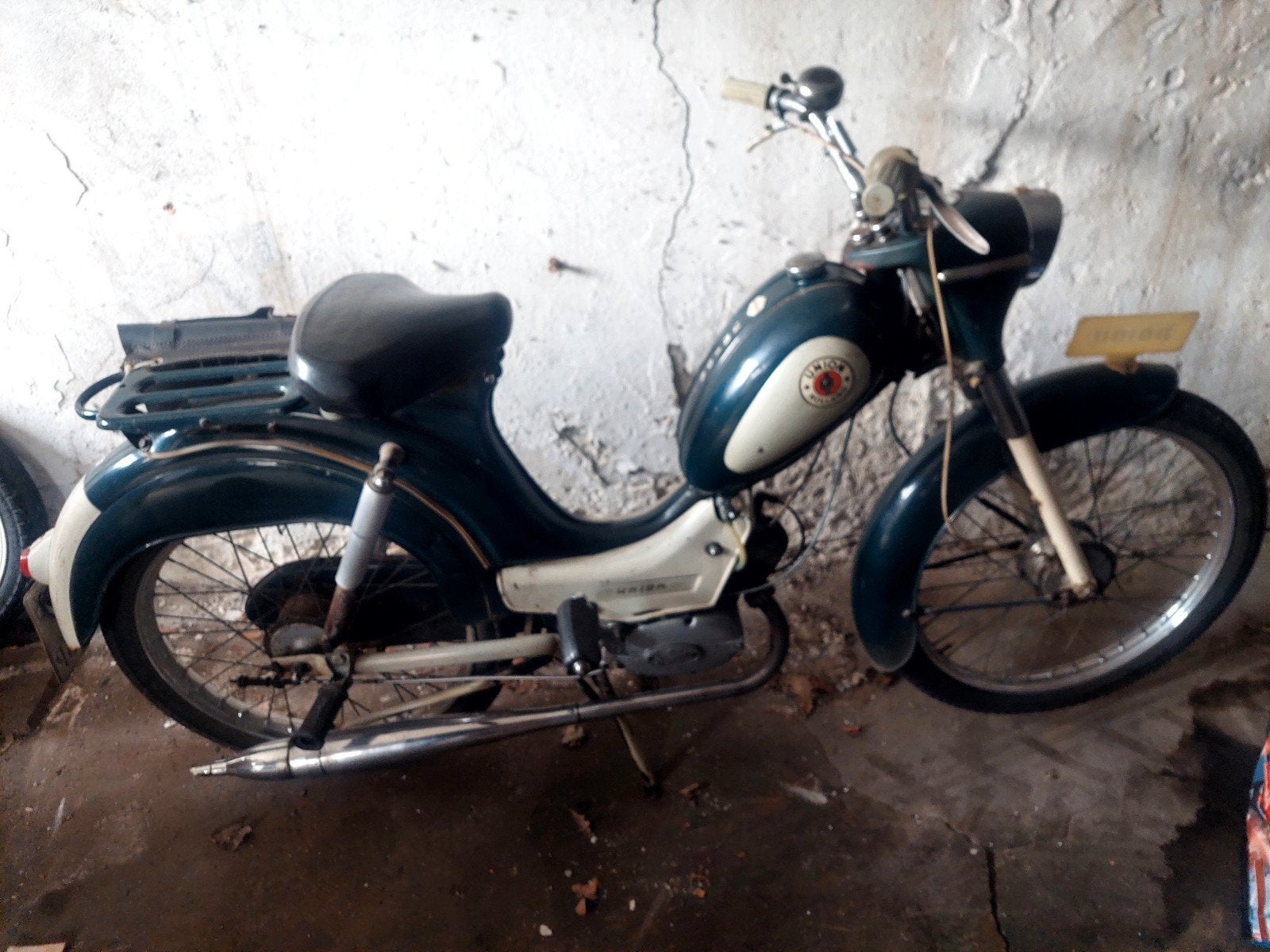union automatic jaren 60 met kenteken groen 1e lak, Maximaal 45 km/u, 0 versnellingen, 49 cc, Ophalen