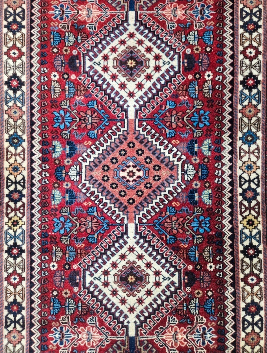 Handgeknoopt Perzisch wol Yalameh tapijt loper Mint 81x193cm, Zo goed als nieuw, Www.hypepopup.nl, 150 tot 200 cm, Www.hypepopup.nl