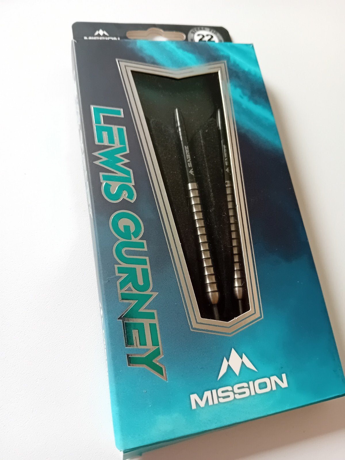 Mission Lewis Gurney 22 gram, Sport en Fitness, Darts, Verzenden, Zo goed als nieuw, Pijlen