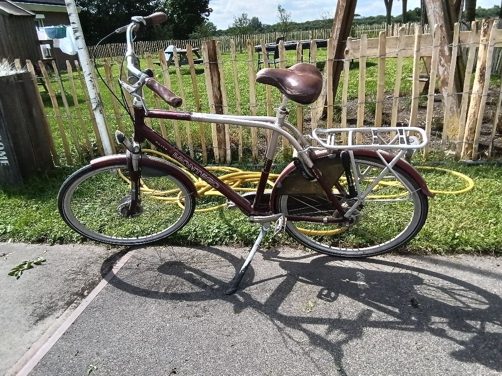 Herenfiets montego, Gebruikt, Versnellingen, 57 tot 61 cm, Schijfrem