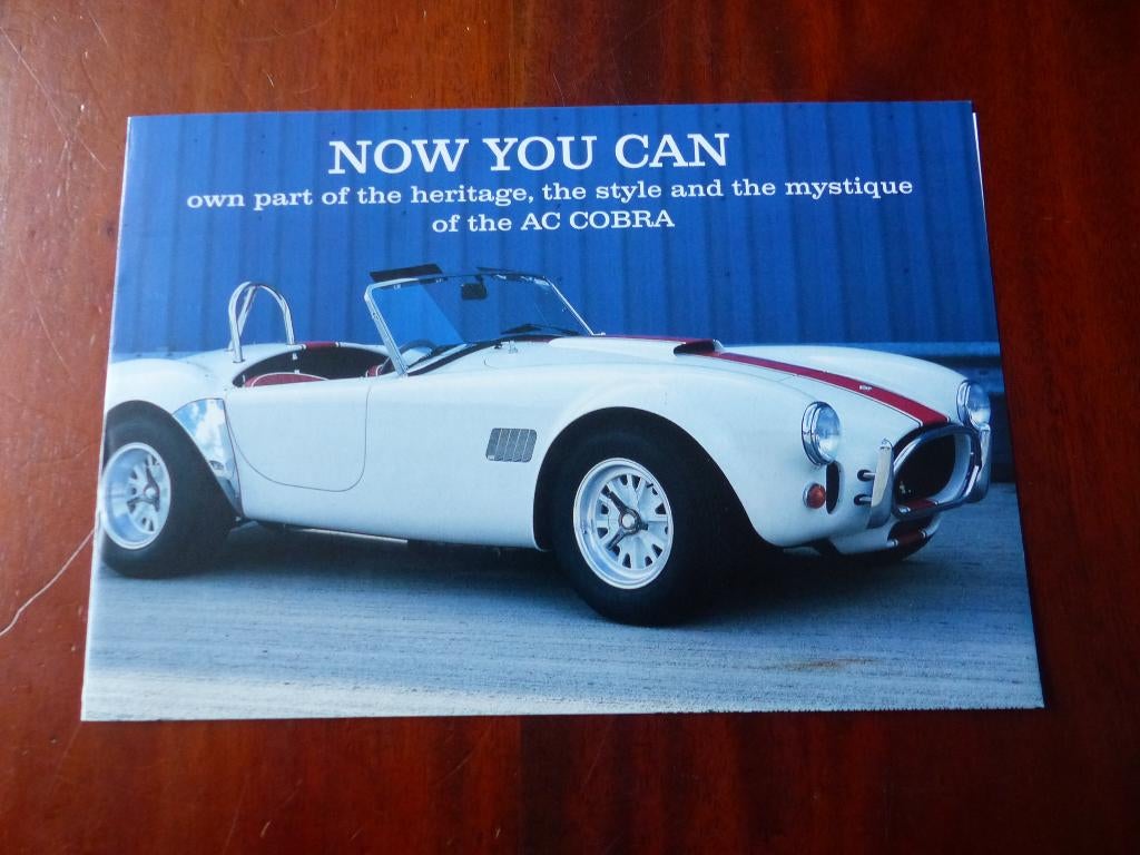 AC Cobra merchandise brochure, Verzenden, Zo goed als nieuw, Overige merken