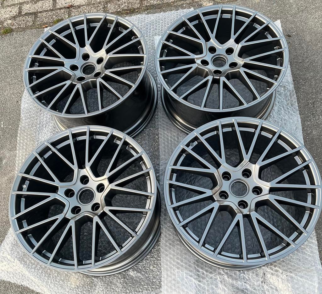 4x originele Porsche cayenne 21 inch velgen rs spyder, Ophalen of Verzenden, Zo goed als nieuw
