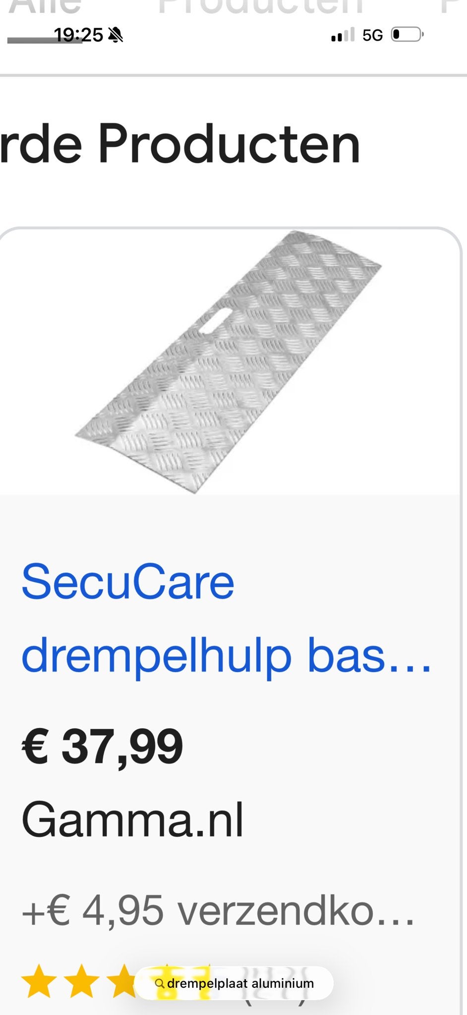 Drempel hulp, Ophalen, Zo goed als nieuw