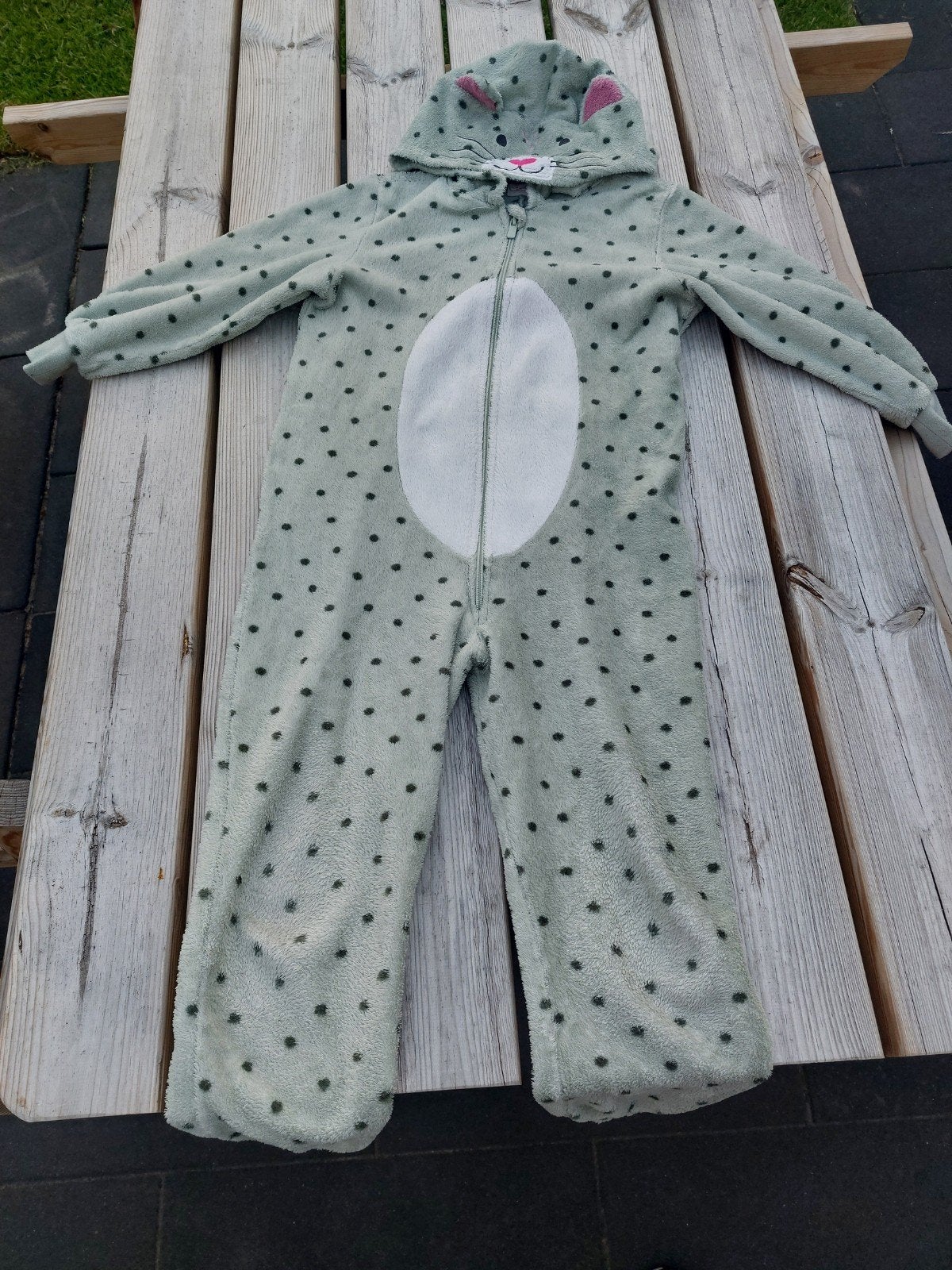 Leuke Hema onesie voor meisje - Kattenprint, Nacht- of Onderkleding, Gebruikt, Meisje, Ophalen of Verzenden