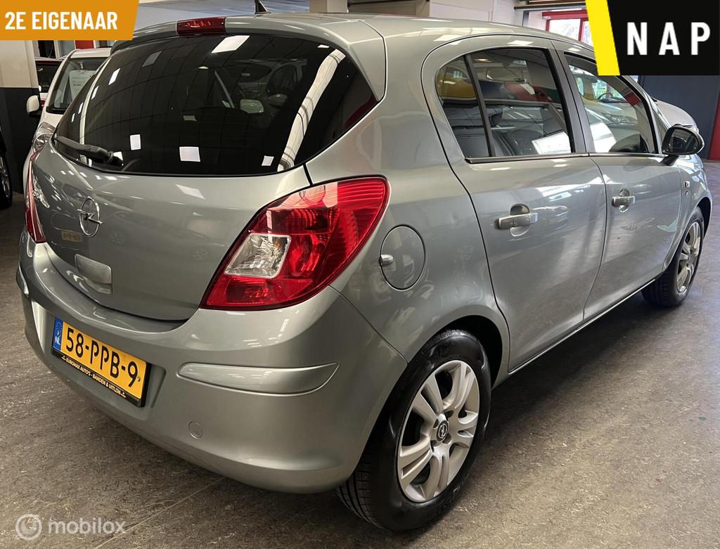 Opel Corsa 1.2-16V Cosmo 2e Eigenaar – NAP – Airco – C, Voorwielaandrijving, Euro 5, Gebruikt, Zwart