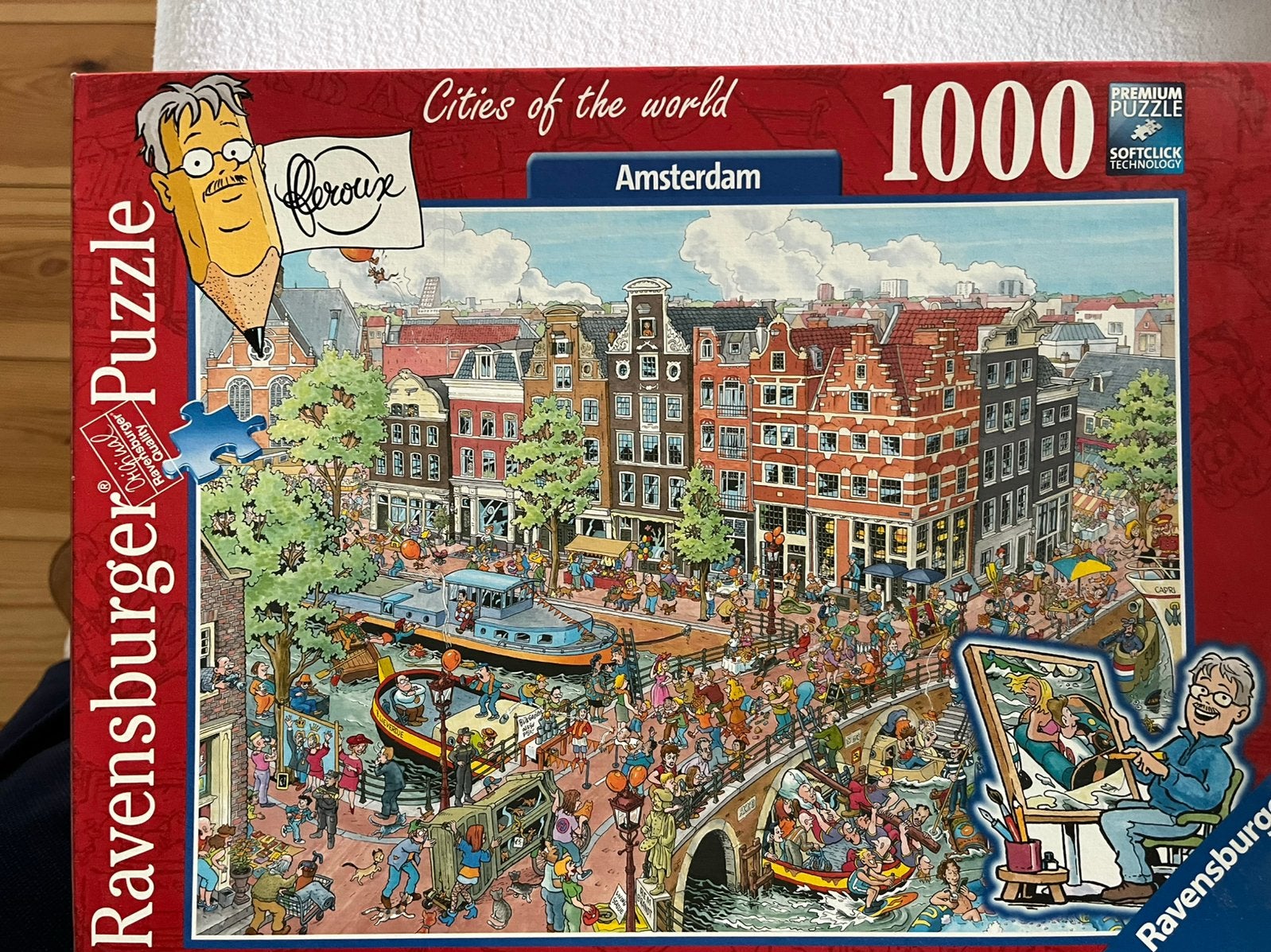 Puzzel Ravensburger,  Amsterdam, Ophalen of Verzenden, 500 t/m 1500 stukjes, Zo goed als nieuw