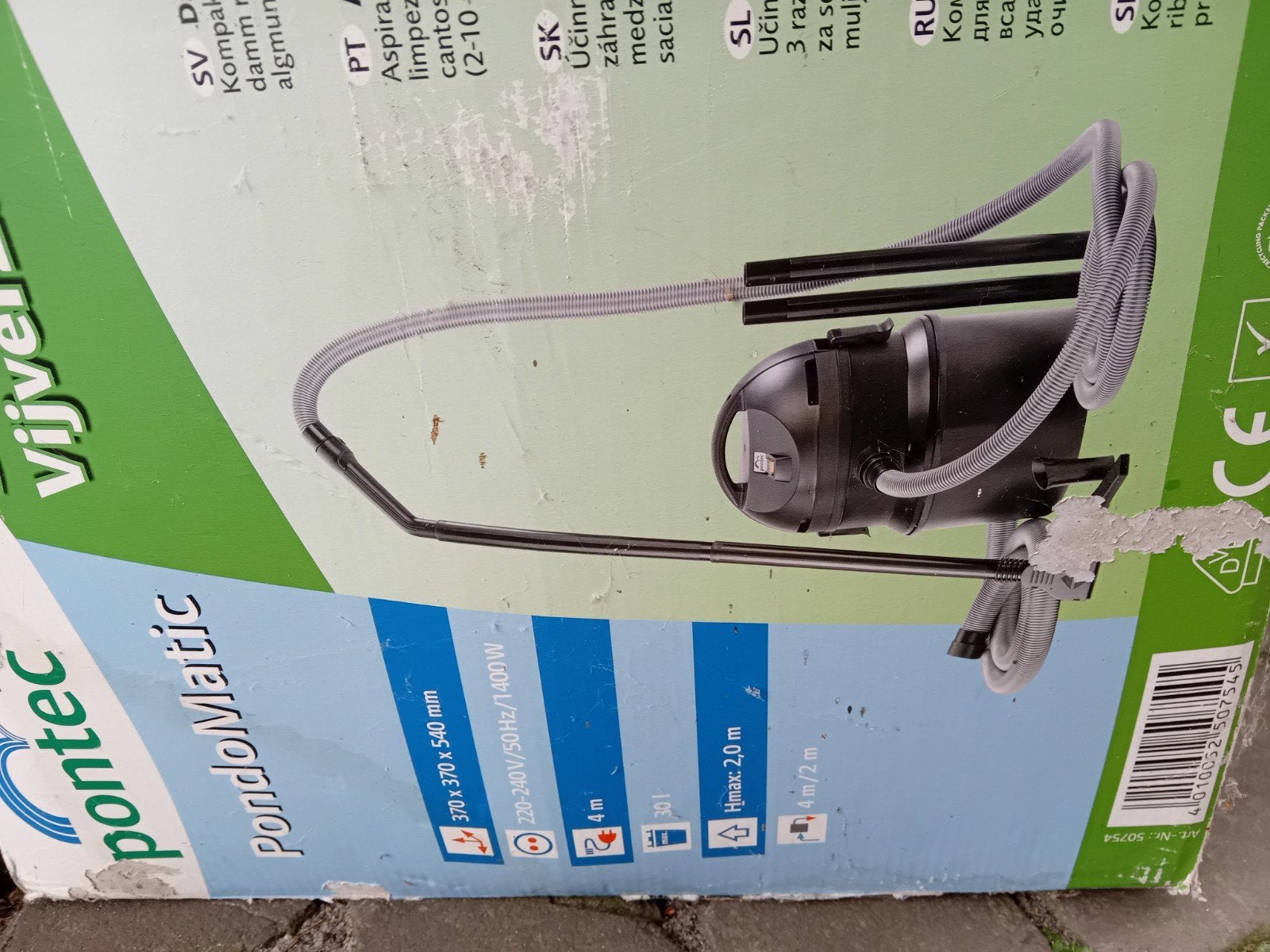 Pontec PondoMatic Vijver & zwembadstofzuiger, Ophalen, Gebruikt, Vijverstofzuiger