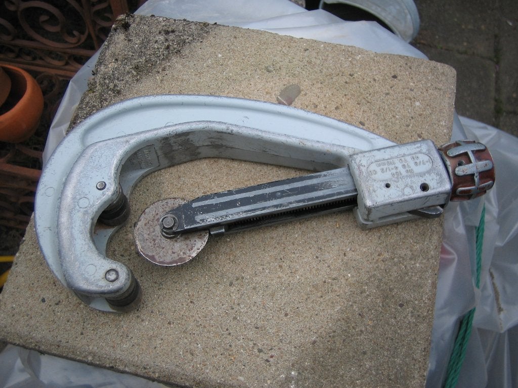 ridgid kunstofsnijder 46x116mm, Ophalen of Verzenden, Gebruikt, Snijgereedschap, Ridgid