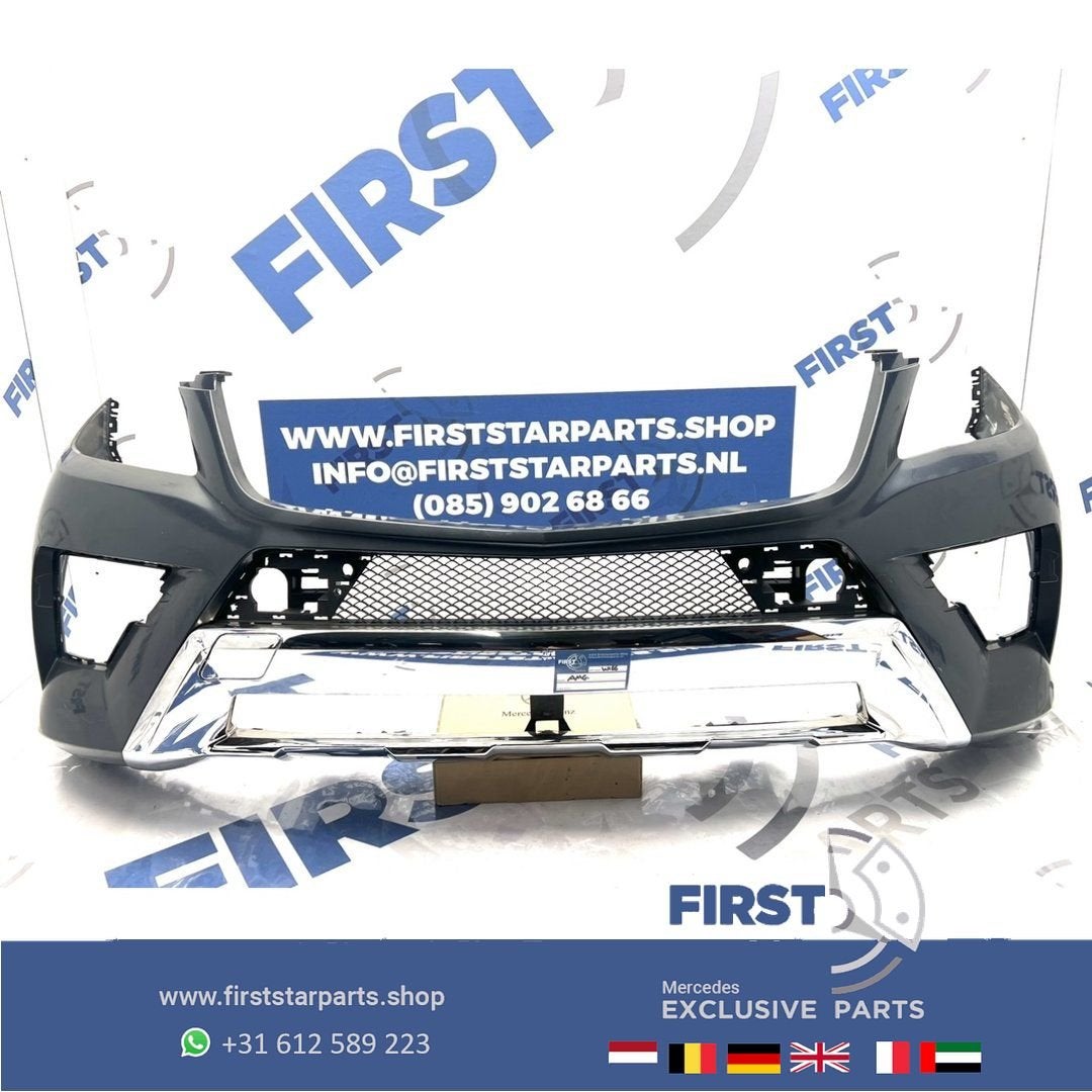 W166 ML AMG Voorbumper Mercedes M KLASSE 2011-2015 BUMPER ZW, Auto-onderdelen, Carrosserie en Plaatwerk, Gebruikt, -, Voor, Ophalen of Verzenden