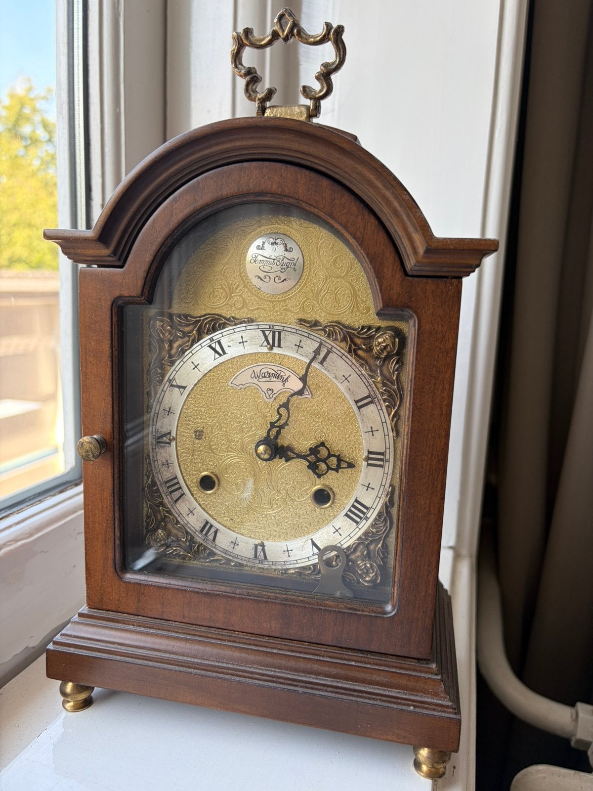 Vintage Warmink tafelklok, Antiek en Kunst, Antiek | Klokken, Ophalen of Verzenden