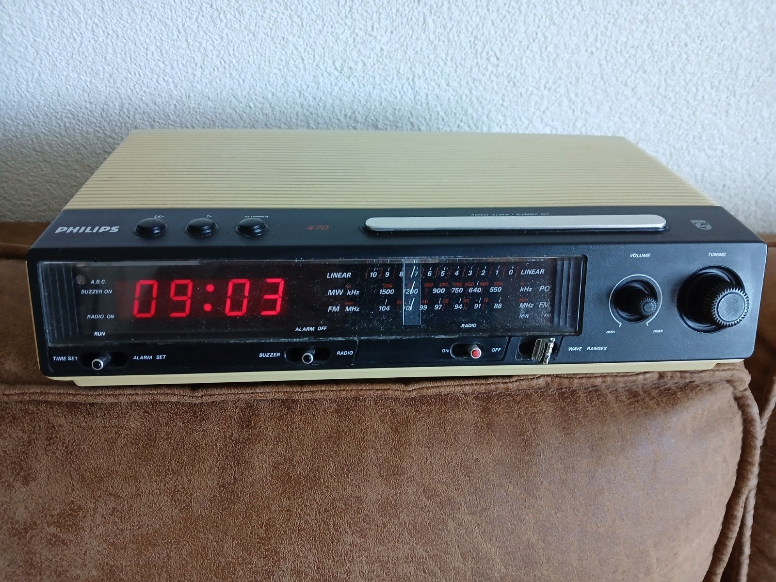 Vintage philips wekkerradio, Ophalen of Verzenden