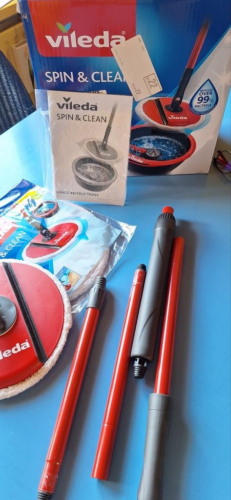 VILEDA spin & clean .. nieuw!, Ophalen of Verzenden