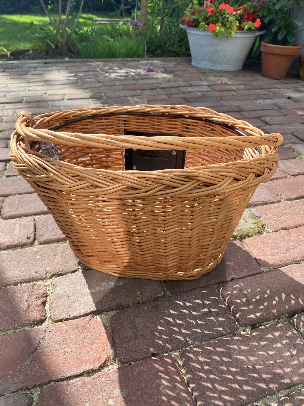 Nieuwe rieten fietsmand ovaal groot FastRider, Ophalen of Verzenden, Nieuw, Fietsmand