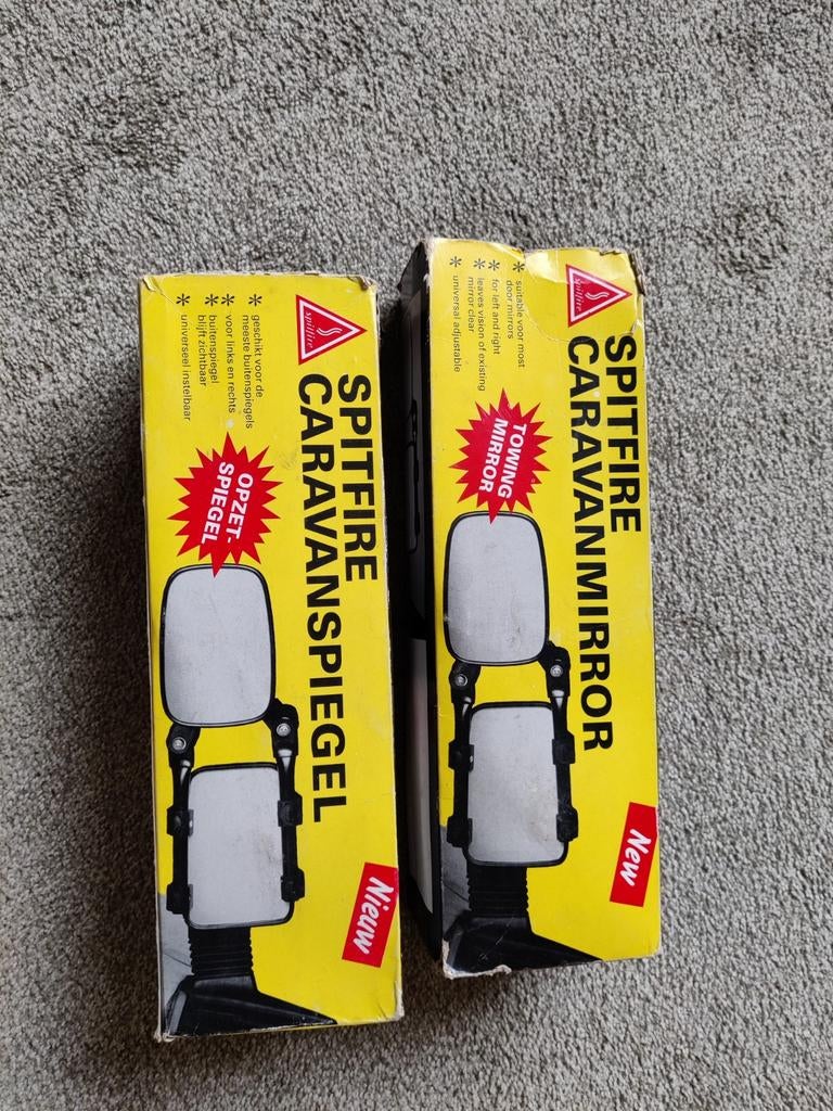 Spitfire universele caravan spiegels, Ophalen of Verzenden, Gebruikt