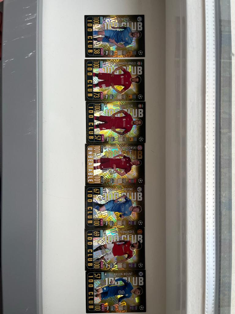 Topps Match Attax 100 Club & Unbeatable Voetbalkaarten, Ophalen of Verzenden, Zo goed als nieuw, Meerdere plaatjes