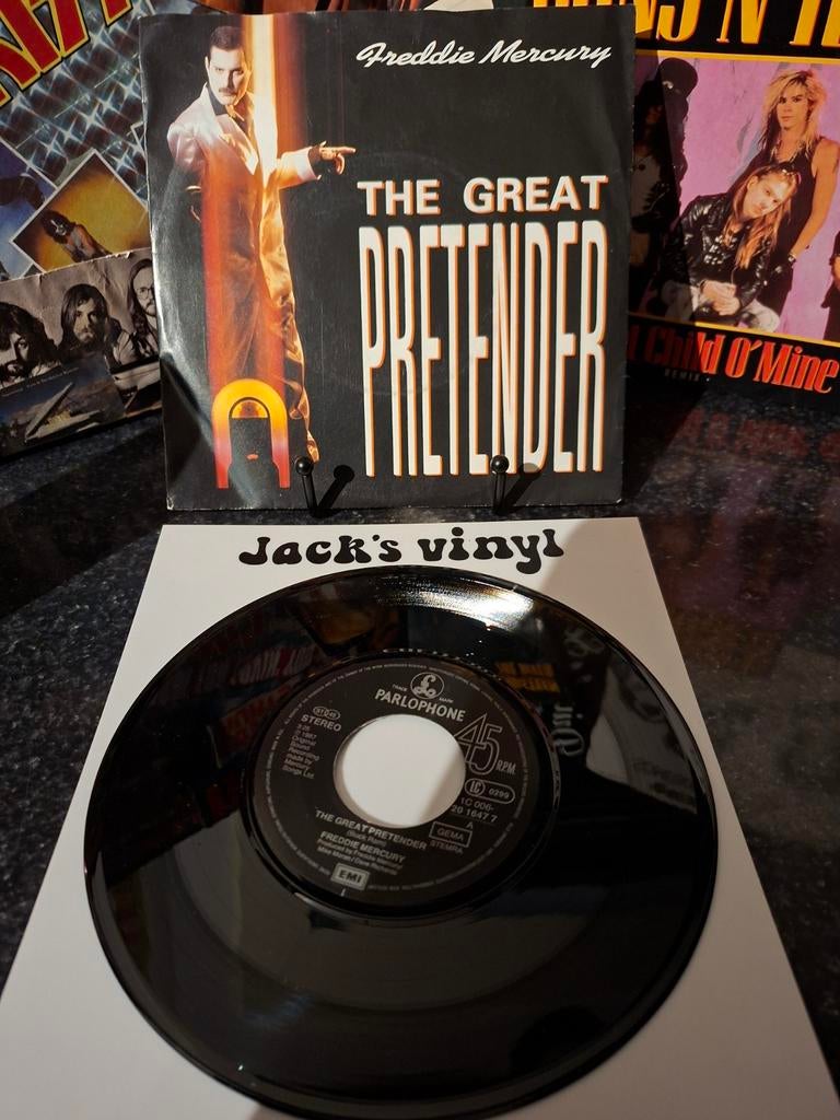 Freddie Mercury - The Great Pretender 7 inch Single 1987, Cd's en Dvd's, Vinyl | Pop, Ophalen of Verzenden, Zo goed als nieuw