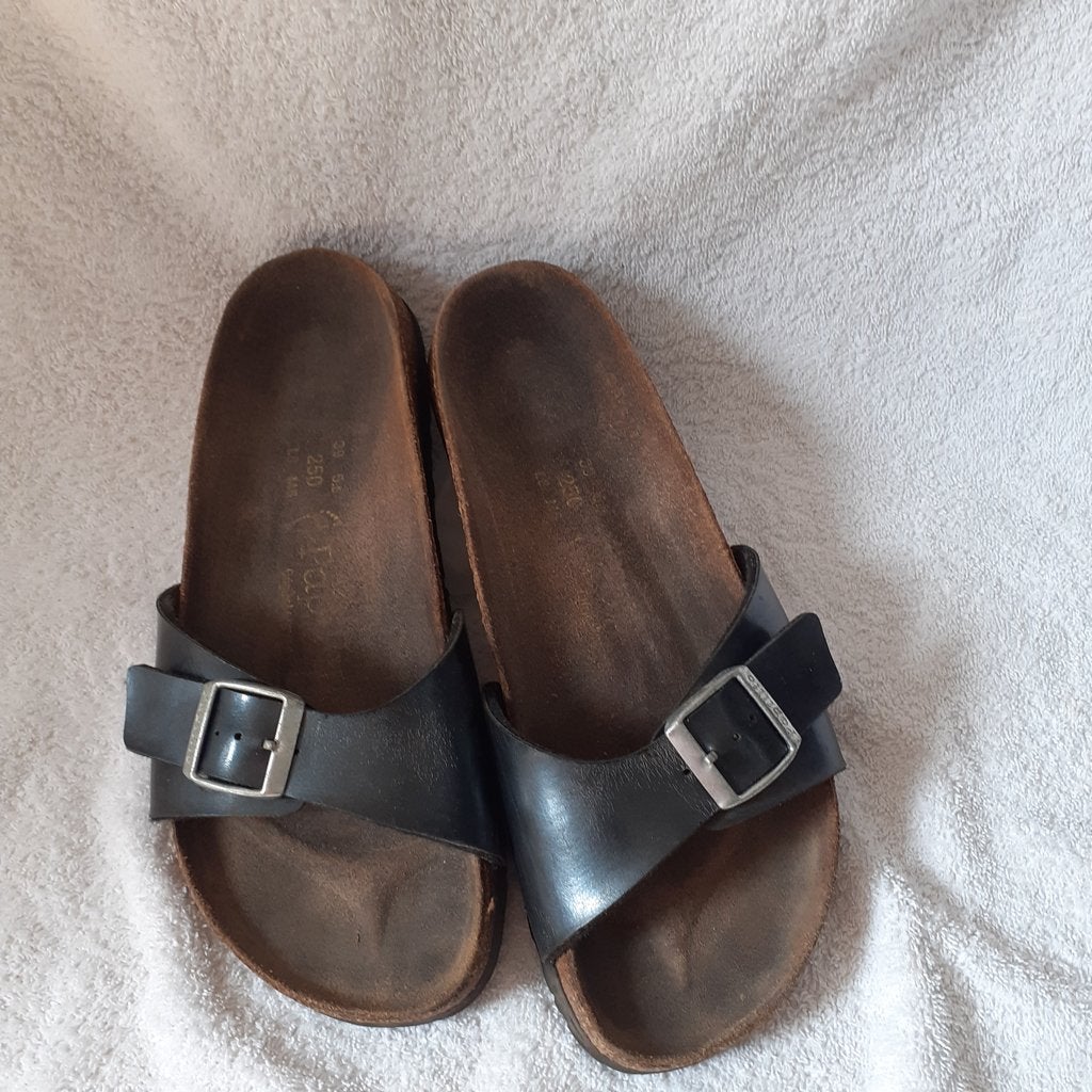 birkenstock 39, Slippers, Zwart, Ophalen of Verzenden, Gedragen