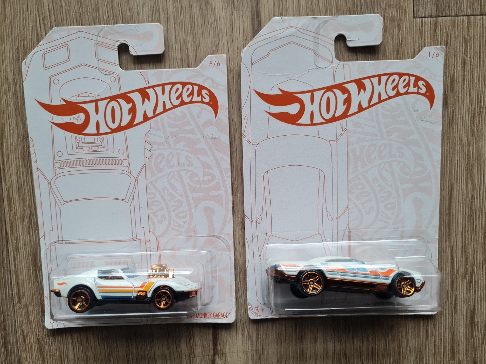 '68 Corvette en Muscle Speeder Long Card 1:64 (Hotwheels), Ophalen of Verzenden, Nieuw, Auto