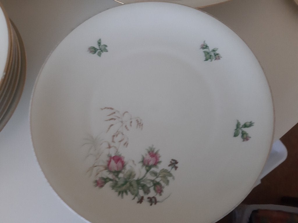 servies Heinrich Antum Bavaria - rozentakje  - borden enz, Antiek en Kunst, Antiek | Servies los, Ophalen