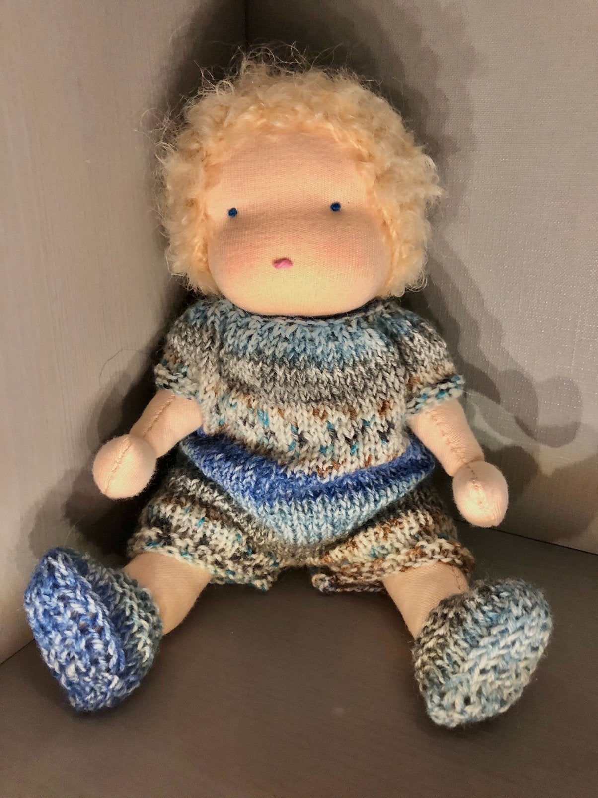 Zonnekindpop Babypopje 2 - 24cm / Antroposofisch popje, Kinderen en Baby's, Speelgoed | Poppen, Verzenden, Nieuw, Babypop