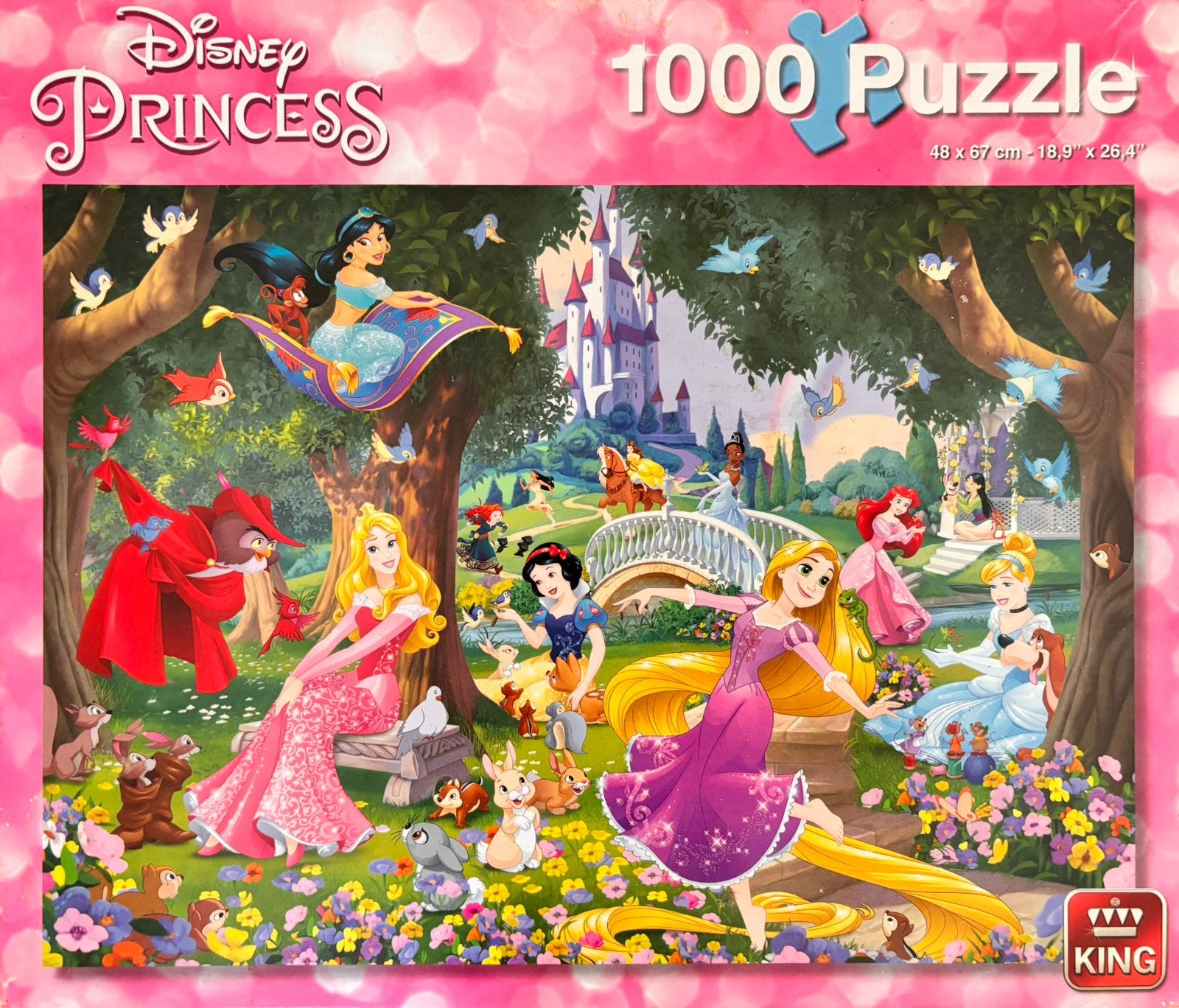 Puzzle Disney Princess, Ophalen of Verzenden, 500 t/m 1500 stukjes, Zo goed als nieuw