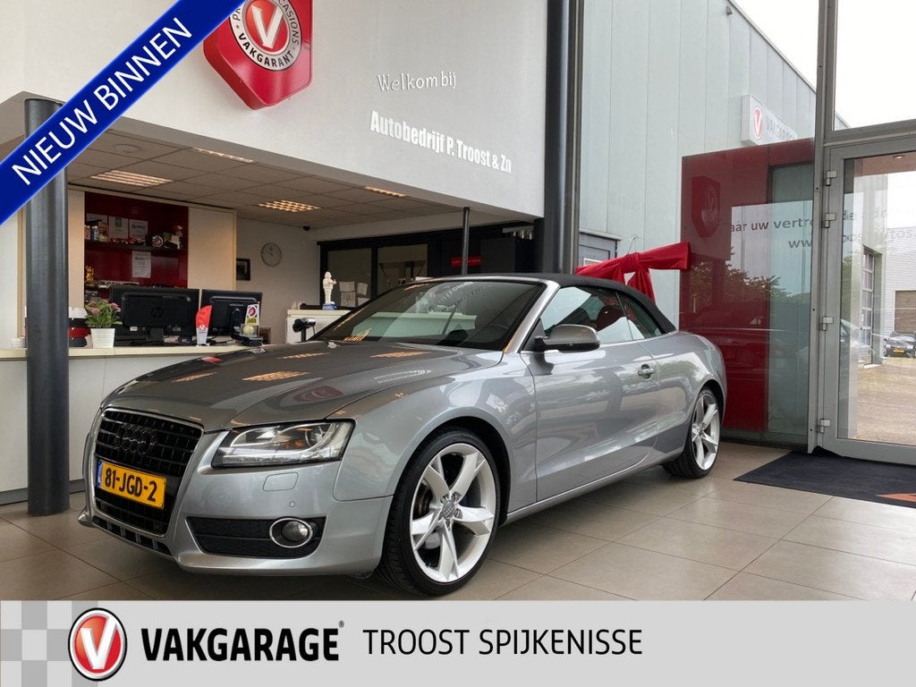 Audi A5 Cabriolet 3.2 FSI Pro LineNL Auto,S LinepakketAutoma, Auto's, Audi, Euro 5, Gebruikt, Zwart, Cabriolet